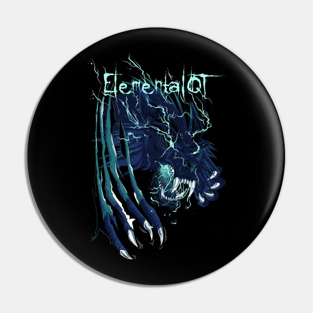 Elemental Wolf Pin by ElementalQT