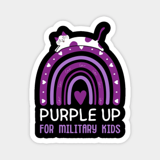 Purple Up For Military Kids Magnet