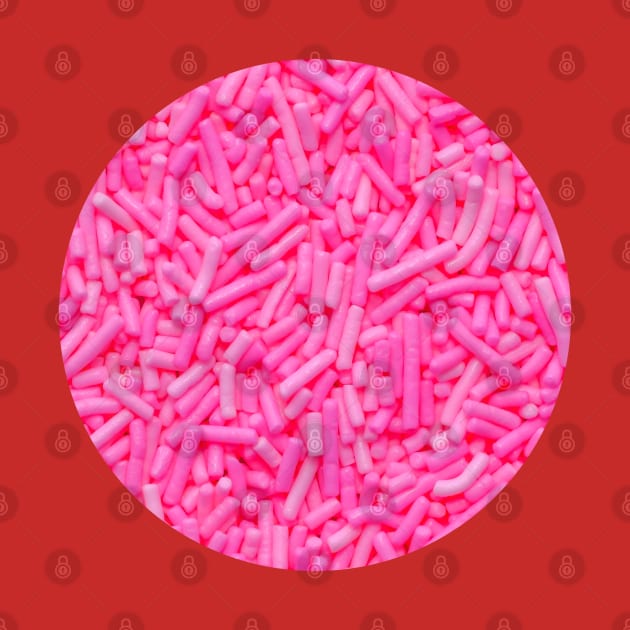 Pink Sprinkles Candy Photo Circle by love-fi