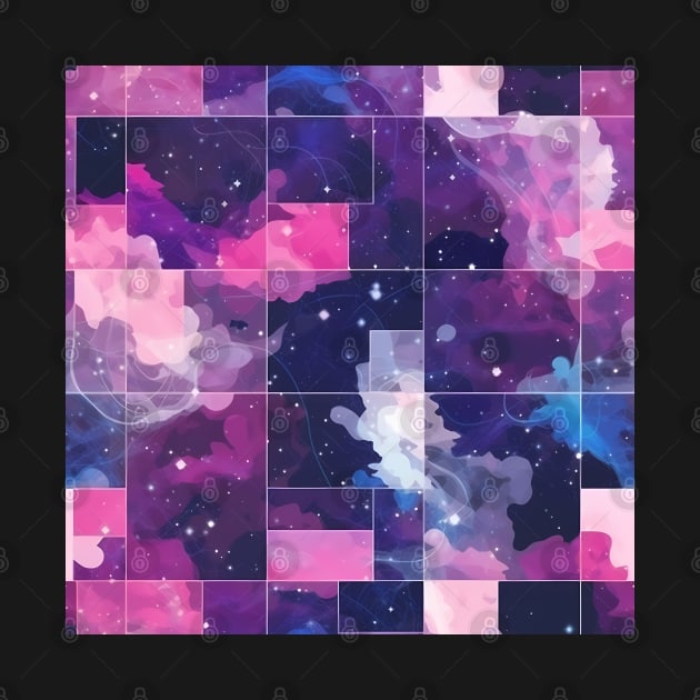 Boundless Cosmos - Infinite Nebula Seamless Pattern by nelloryn