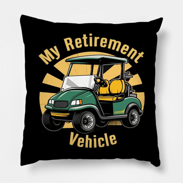 My Retirement Vehicle Pillow by mdr design