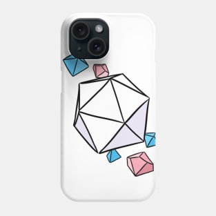 Trans Pride Colors Dice Phone Case