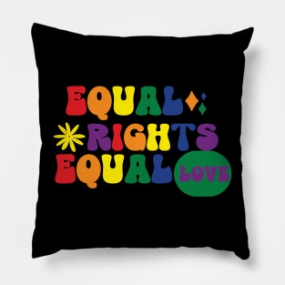 Equal Rights Equal Love Activist Pillow