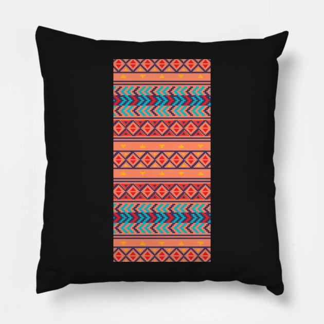 Colorful Geometric Pattern Phone Case 7 Pillow by Studio-Sy