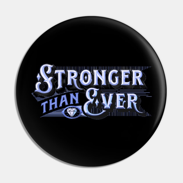 Stronger than Ever - Stronger than Yesterday - You Are Stronger Than You Think - Strong Pin by ballhard