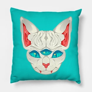 All Seeing Sphynx: C Pillow