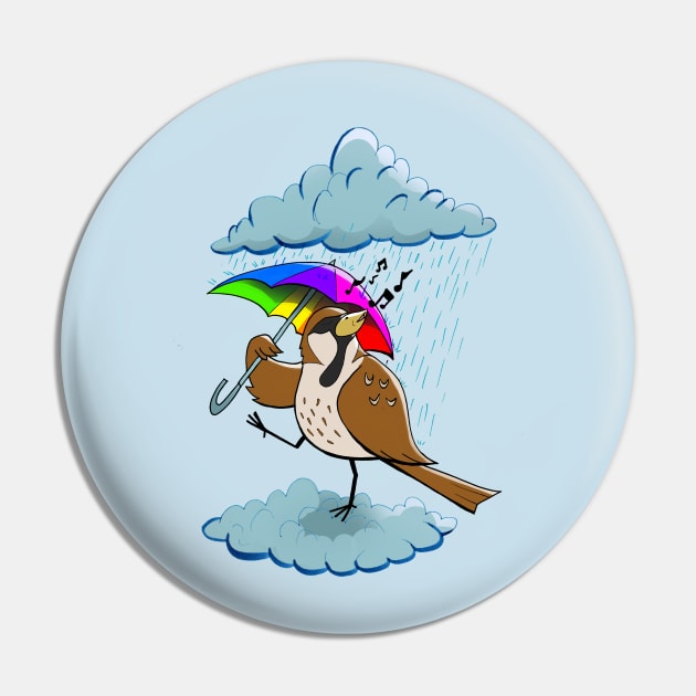 little sparrow under rain Pin by carrillo_art_studios