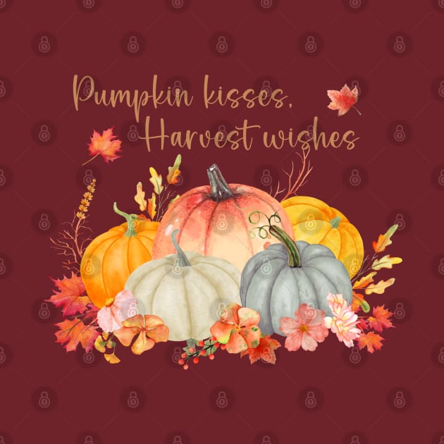 Cute pumpkins with fall quote by Catmaleon Design