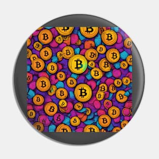 Colorful Bitcoin Pin