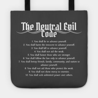 The Neutral Evil Code Alignment Tote