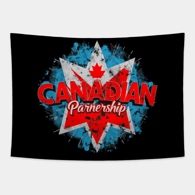 "Maple Unity - Canadian Partnership" Tapestry by ConsignStore