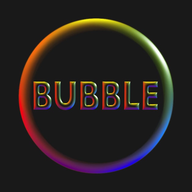 Bubble in Rainbow Colors Logo-Style Design by Suzette Ransome Illustration & Design