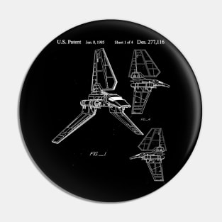 Imperial Shuttle Patent Pin