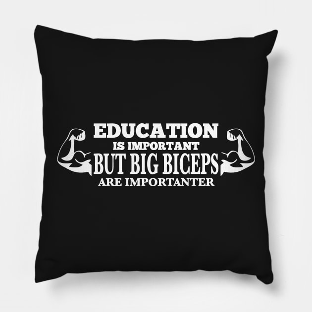 BIG BICEPS Pillow by Mariteas