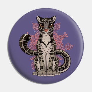 Clouded Leopard Pin