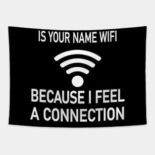 Is Your Name Wifi Because I Feel A Connection Tapestry