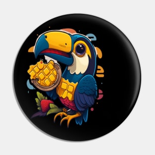 toucan and waffles Pin