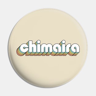 Chimaira - Retro Rainbow Typography Faded Style Pin