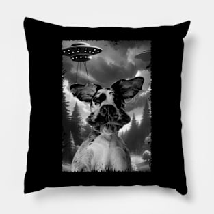 Pawsitively Elegant Great Danes UFO, Tee Trendsetter Triumphs Pillow