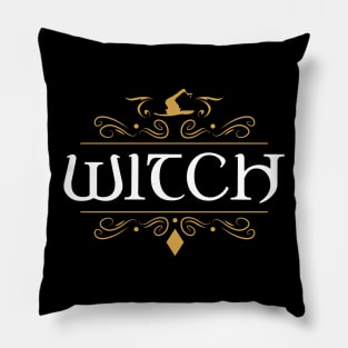 Witch Character Class Pathfinder Inspired Tabletop RPG Gaming Pillow