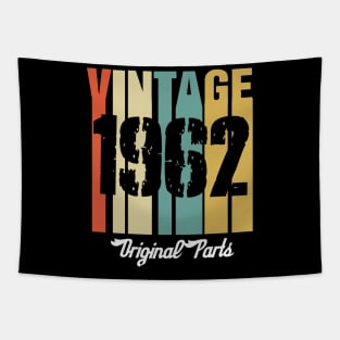 Vintage 1962 Original Parts Retro Vintage Birthday Gifts 58s Tapestry