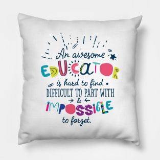 An Awesome Educator Gift Idea - Impossible to forget Pillow