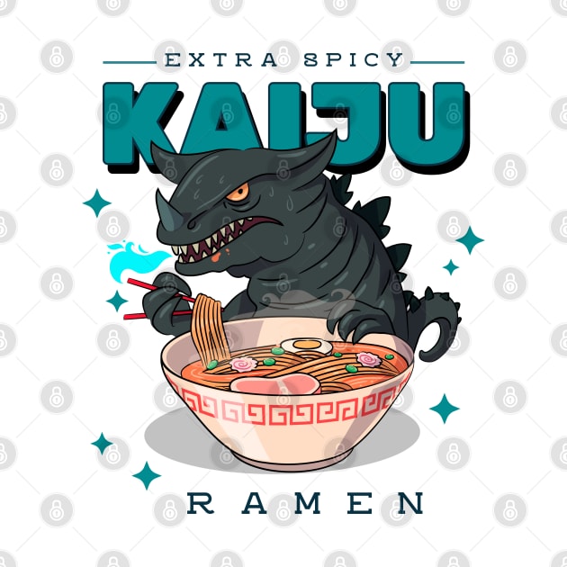 Kaiju Ramen Extra Spicy Asian Design by Joaddo