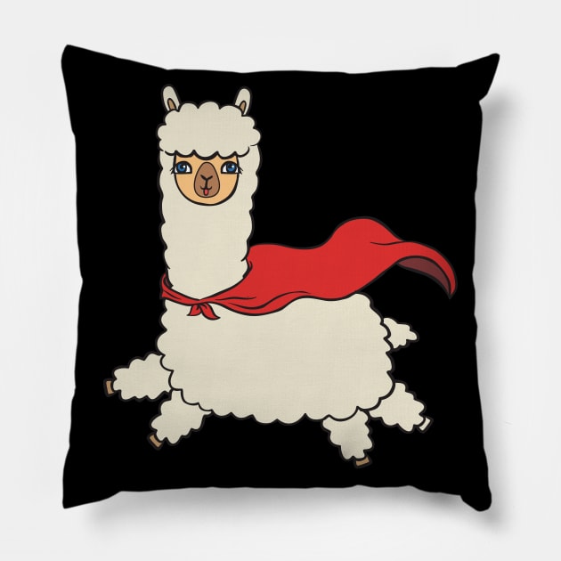 Super alpaca. Pillow by theanimaldude