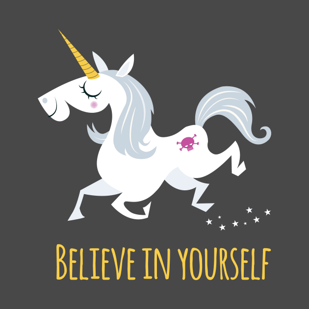 Believe Unicorn by ZigZazzle