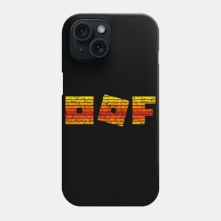 Roblox logo game - Oof (single line - vintage retro sunset) | gamer Phone Case