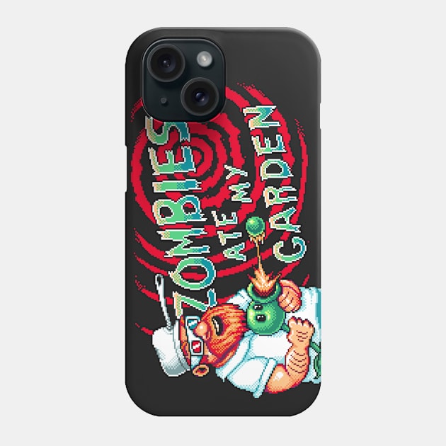 Zombies Ate My Garden Phone Case by stevenlefcourt