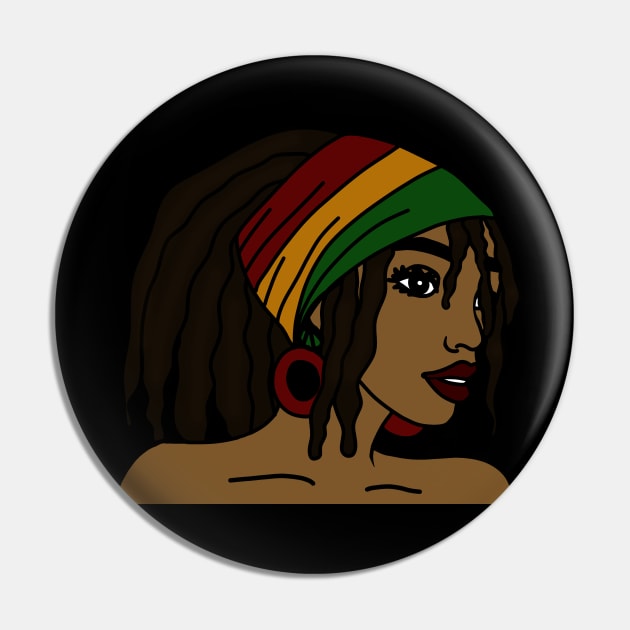 Rasta Queen, Empress, Melanin Pin by alzo