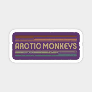 Arctic Monkeys Retro Lines Magnet