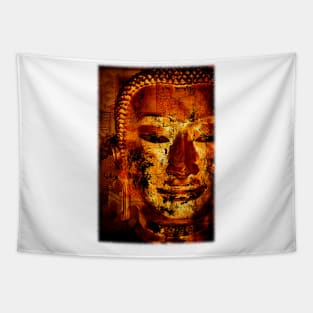 The Lord Buddha - Abstract Illustration Of The Face Of The Lord Tapestry