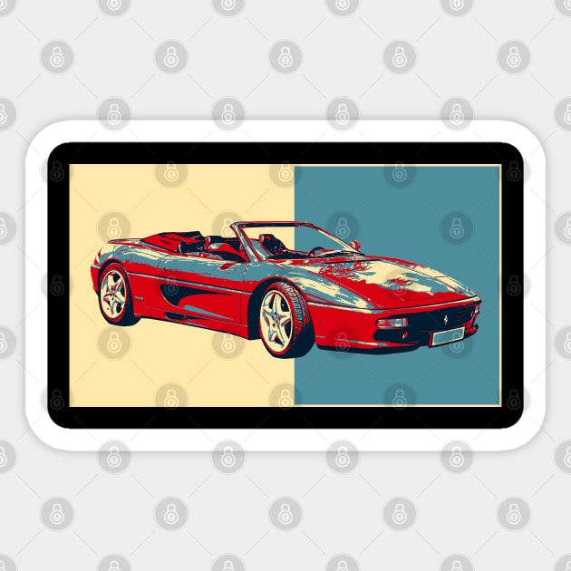 Red Ferrari - Ferrari - Sticker