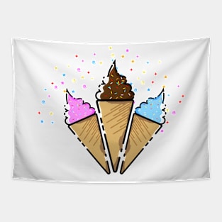 ice cream toon 2 Tapestry