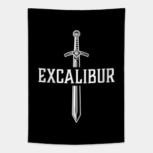 Excalibur The Legendary Sword in the Stone Emblem Tapestry