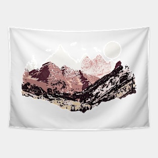 The high northern mountains Tapestry