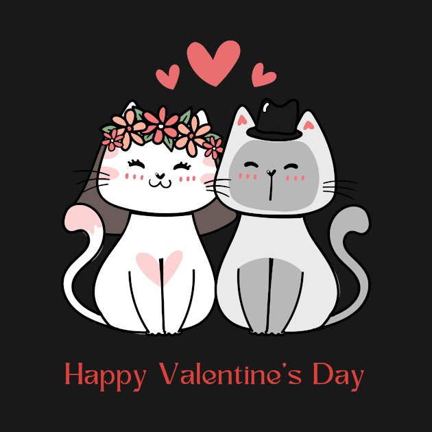 happy valentine' day cats by Kokomidik