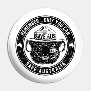 Save Australia (Koala) Pin