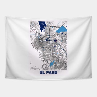 EL Paso - United States MilkTea City Map Tapestry