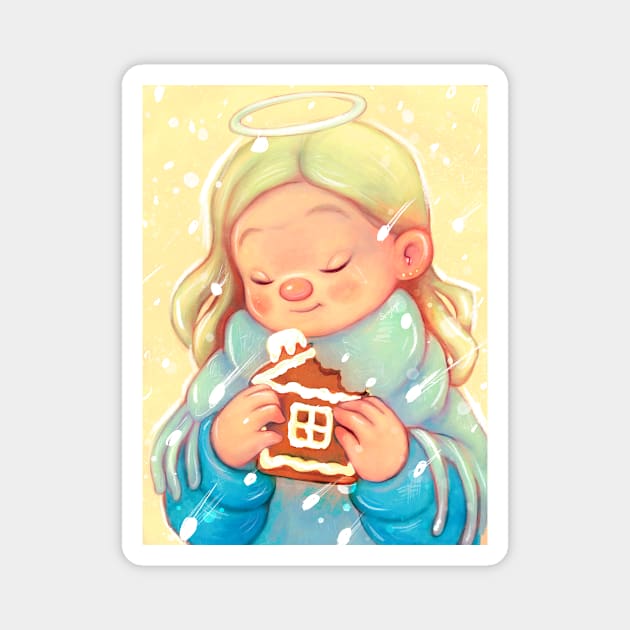 Gingerbread house Magnet by selvagemqt