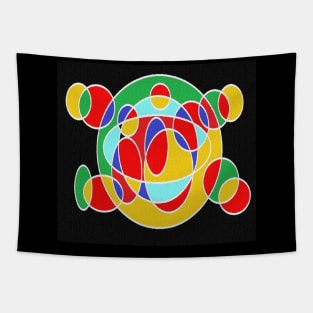 Circulo black Tapestry