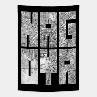 Nagoya, Japan City Map Typography - Light Tapestry