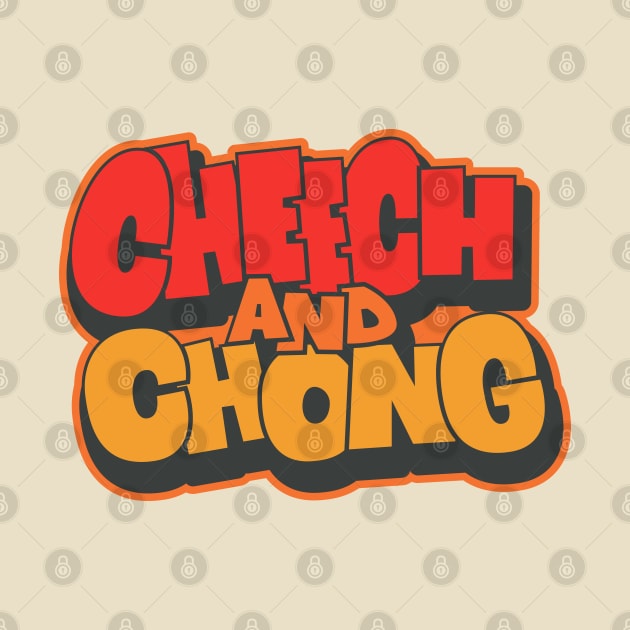 Cheech and Chong - Vintage Comedy Idols - 80s Cult by Boogosh