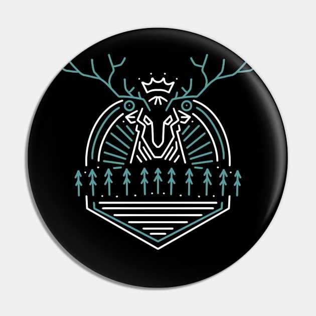 King deer Pin by Myartstor 