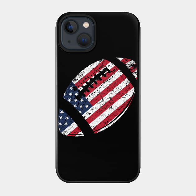 American Football American Flag 4th of July - American Football - Phone Case