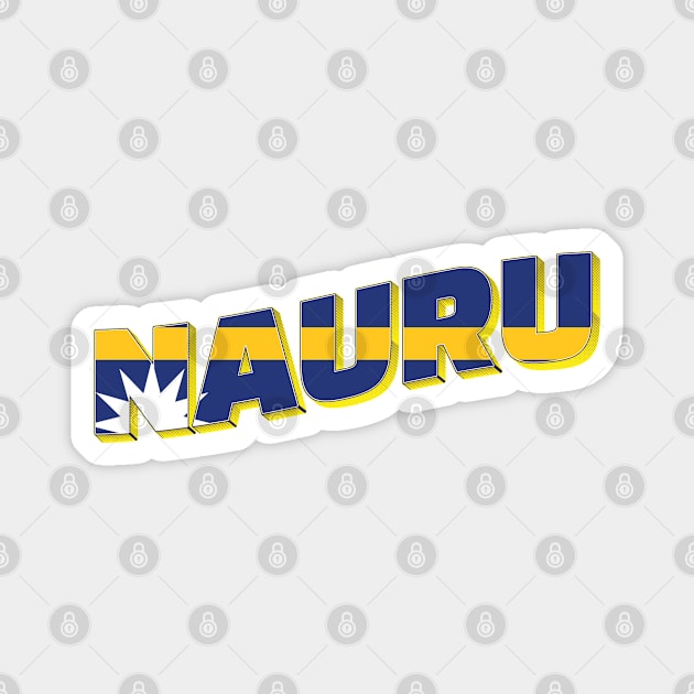 Nauru Vintage style retro souvenir Magnet by DesignerPropo