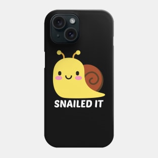 Snailed It - Snail Pun Phone Case