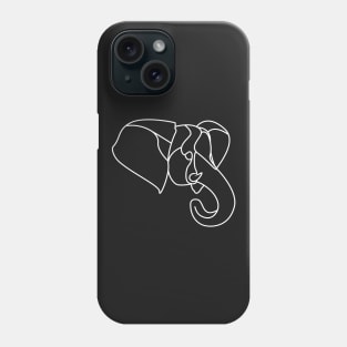 Geometric Elephant Head Phone Case